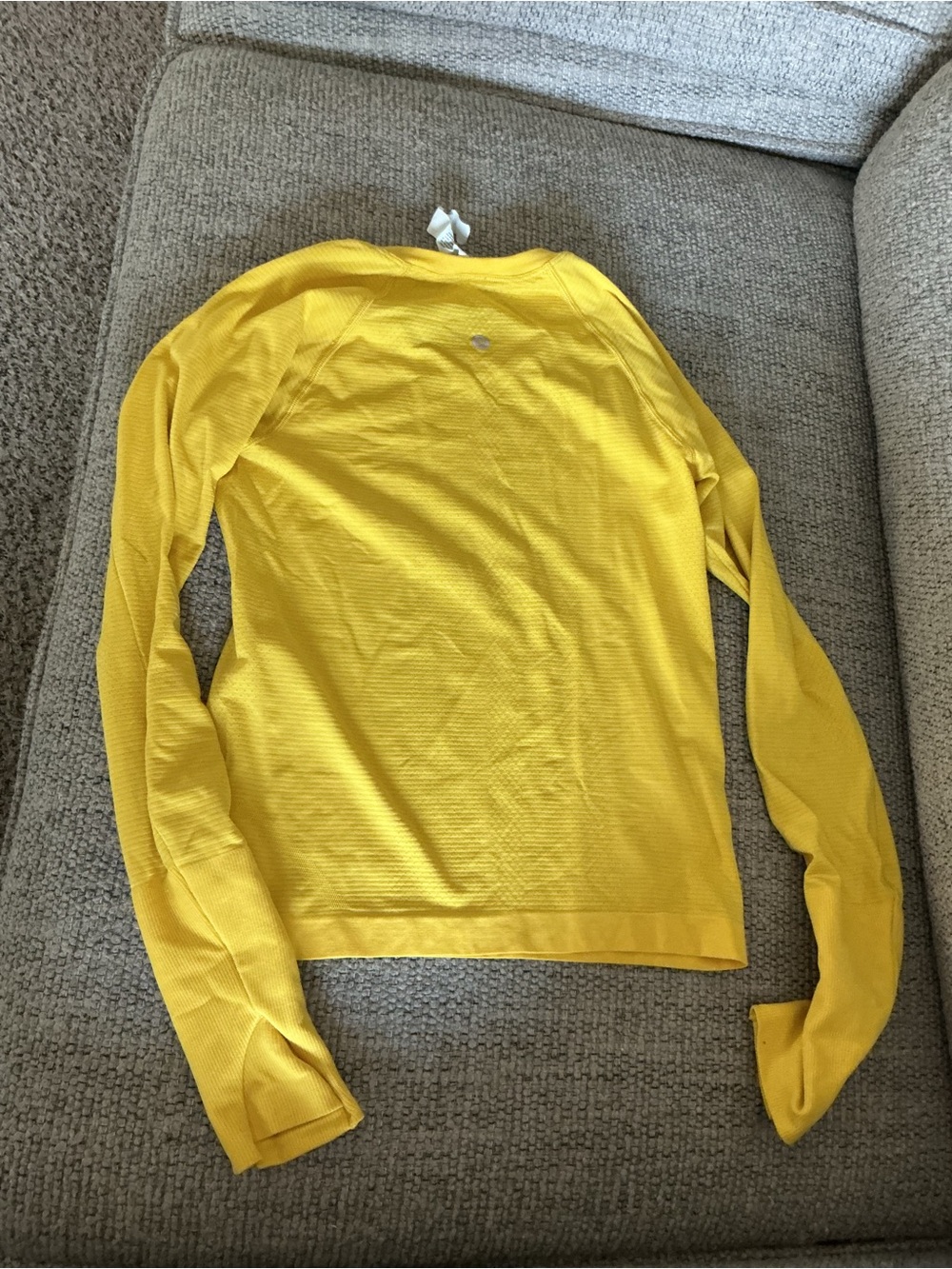 lululemon athletica Bright Yellow Crew Neck Long-Sleeve Sweater